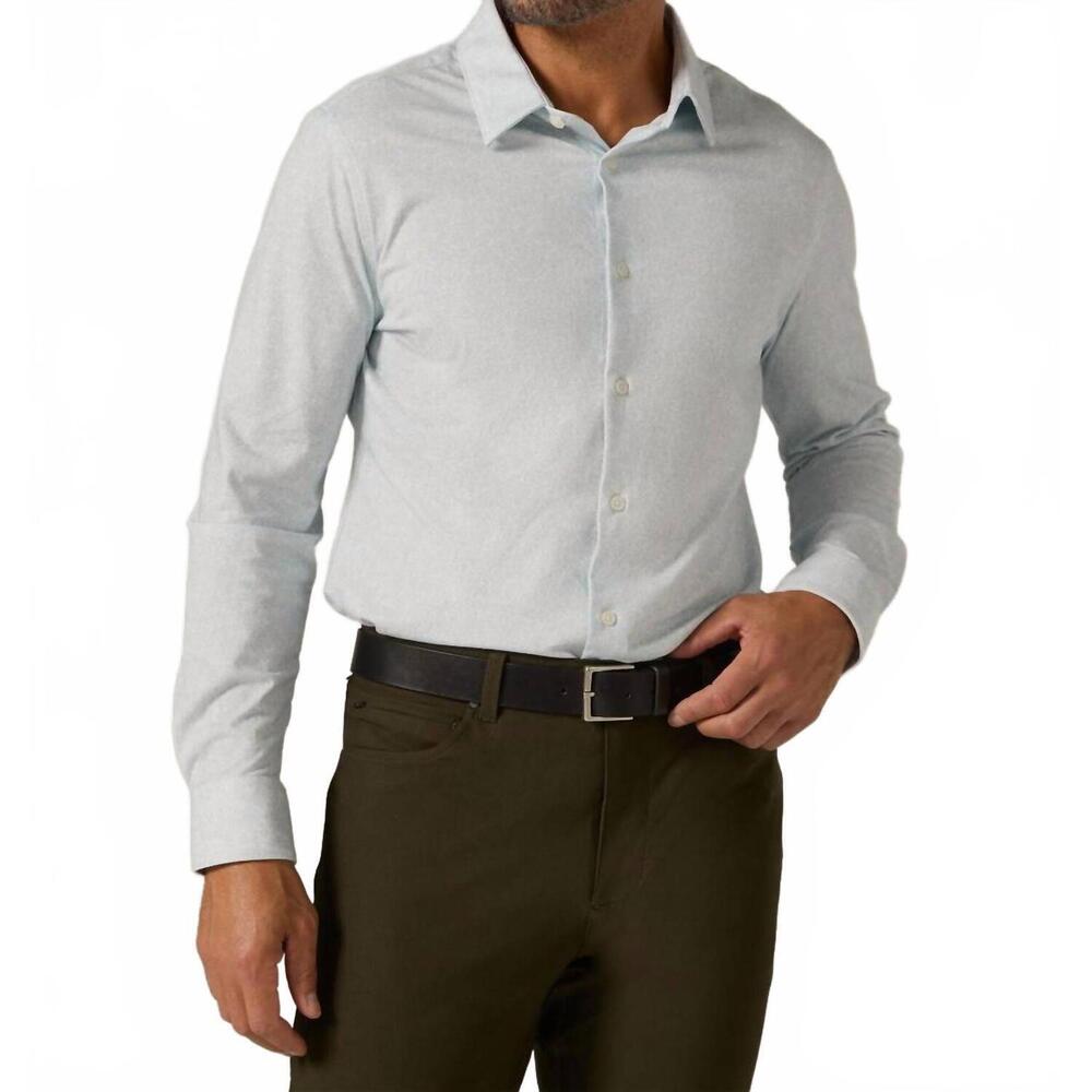 NEW 7DIAMONDS monty long sleeve shirt top in light blue